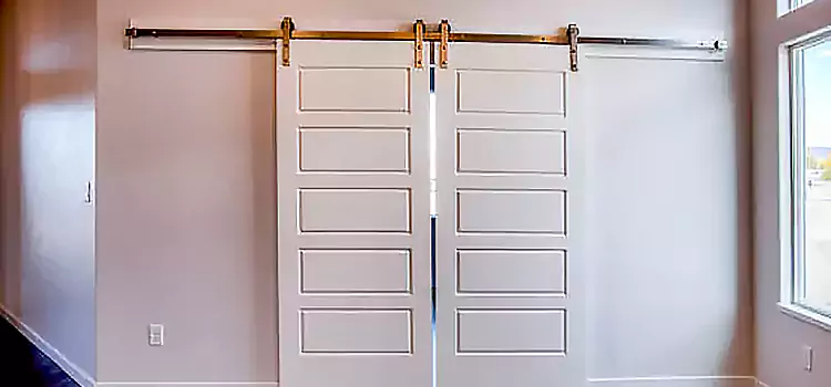 Glass Barn Door with Installation Hardware Kit Sand Springs